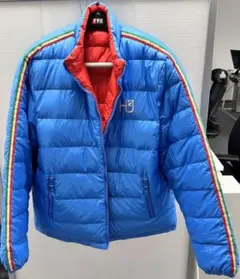 HYDROGEN H2 ジャケット Mサイズ HYDROGEN(ハイドロゲン) トラックジャケット ブラック×ブルー