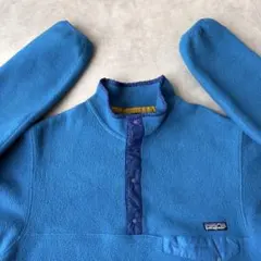 は*る様 90s パタゴニア フリース Mサイズ シンチラ スナップT ブルー