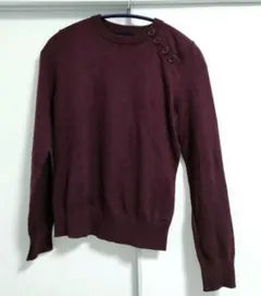 GAP バーガンディ 長袖セーター コットンニット