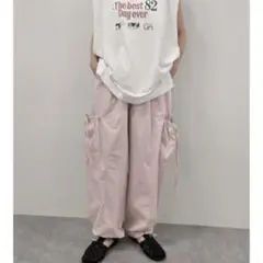 センター切替リボンカーゴパンツ♡sm2