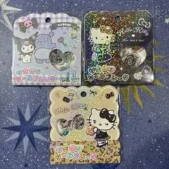 ハローキティ クロミ　おはじきシールフレーク