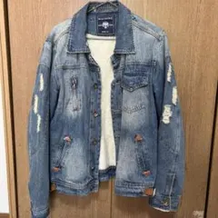 ダメージデニムジャケット