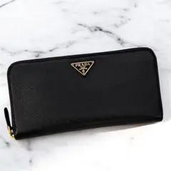 極美品 箱付き プラダ サフィアーノ 長財布 小銭入れ カード コンパクト 財布