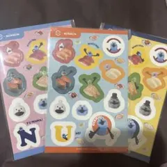 スシローSUNSUN キャラクターシール 3枚セット