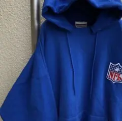 オーバーサイズ Hanes ヘインズ NFL パーカー 青 90s