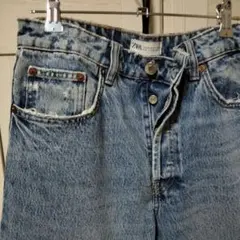 SS031 ZARA ザラ デニム ジーンズ パンツ ブルー レディース 6