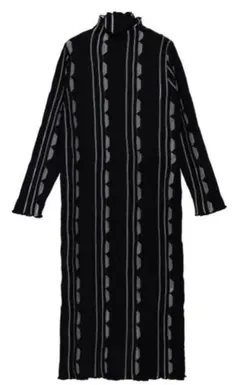 Ameriアメリ MEDI SHEER GEOMETRIC KNIT DRESS