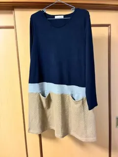 SHOO LA RUE 長袖チュニック ネイビー