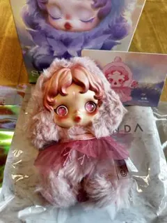 SKULLPANDA Windflower ピンク ぬいぐるみペンダント