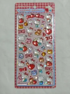 ④【正規品】ボンボンドロップシール　サンリオ第二弾　キティ 赤