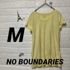 NO BOUNDARIES イエロー 半袖Tシャツ 【M】