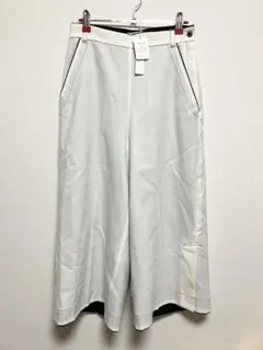タグ付き ワイドパンツ