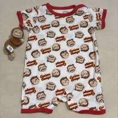 おさるのジョージ　ロンパース　90cm