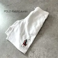 美品✨ラルフローレン　ポロ　白　ハーフパンツ　ショート　150㎝　S XSサイズ