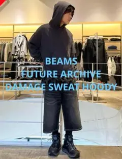 FUTURE ARCHIVE / DAMAGE SWEAT HOODY