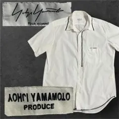 Yohji Yamamoto POUR HOMME　反転ロゴ　半袖シャツのサムネイル