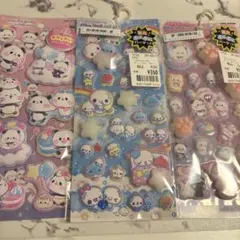 蓄光ぷにぷに　ピカプニシール　あわわちゃん　もちもちパンダ
