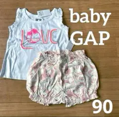 新品♥︎babyGAP/Disney♥︎フリルタンク&ミニーかぼちゃパンツ♥︎90