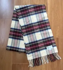 Johnstons ジョンストンズ カシミヤ100% チェック マフラー