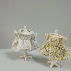 ２枚セット【お母さん用】着せ替え服お洋服　ワンピースシルバニアファミリー当時物