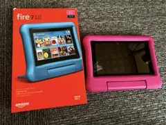 Amazon Fire 7 キッズモデル ピンクカバー付き 本体