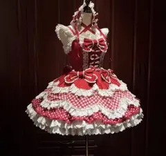 ロリータサスペンダードレス♥パーティーにぴったり✨可愛いロング丈 ロリータサスペンダードレス♥パーティーにぴったり✨可愛いロング丈