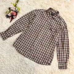 『McGREGOR』マックレガー　長袖シャツ　チェック柄　コットン100％　L