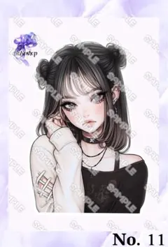 オリジナル人物ステッカー　No.11