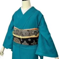 未使用 一ツ紋 色無地 袋帯 2点セット 礼装用 青系 楽天市場】色無地 着物セットの通販