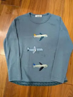 ファミリア　長袖Tシャツ　130 飛行機　男の子