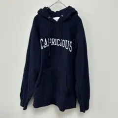 スピックアンドスパン CAPRICIOUS ロゴパーカー ネイビー 綿100%