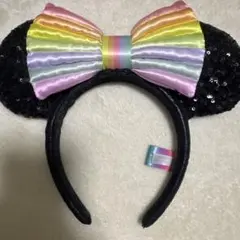 ディズニー 40周年 カチューシャ ブラック スパンコール