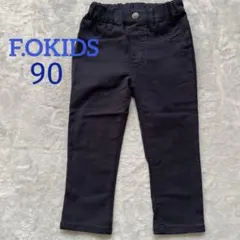 F.OKIDS パンツ　ボトムス　長ズボン ブラック　90
