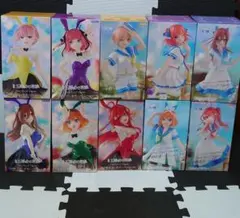 五等分の花嫁 トリオトライト フィギュア カラーバニー マリンルック セット