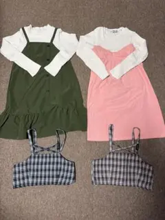 ever closetのワンピースとJENNIのビスチェ4点セット（130cm）