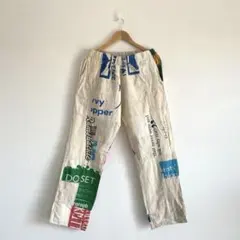 Freada vintageヨーロピアンエコバッグリメイクパンツビンテージ