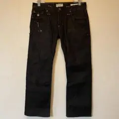 TAVERNITI SO JEANS ブラックデニムパンツ 34(W90cm