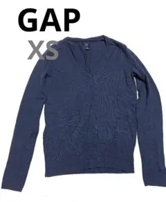 GAP サイズXS ネイビーVネックセーター 紺色