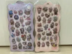 ラブブ　ぷくぷくシール　ぷっくりシール　立体　２枚