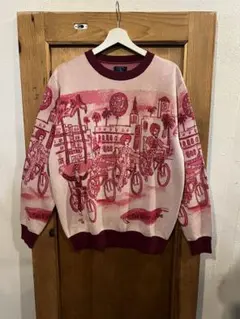 【The Stylist Japan】ジャガードニット ピンク