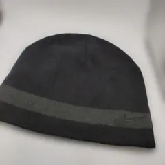 ◆3874 NIKE　ロゴニット　キャップ　ブラック　帽子