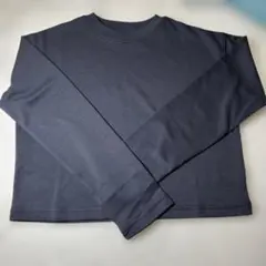 新品未着用　長袖カットソー ダークグレー 無地 Mサイズ