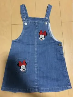H&M ミニーマウス デニム ジャンパースカート92cm