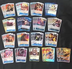 ワンピースカードゲーム ロックス海賊団 青 デッキパーツ54枚まとめ売り