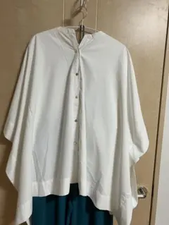 ブージュルード　ホワイト　オーバーサイズ　ポンチョ　シャツ 半袖