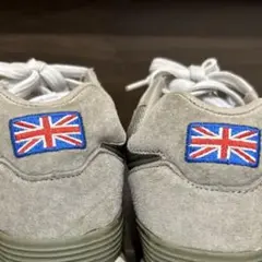 国旗刺繍入り　ニューヨーク購入　ニューバランス　グレー　レア　スニーカー