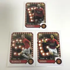 Topps Rooney Scholes Giggs Man United