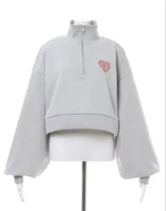 INGNI ハーフジップ スウェット グレー