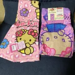 日焼けキティ フェイスタオル 2枚セットのサムネイル