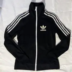 アディダス ヨーロッパ トラックジャケット 黒 L ハイネック メンズ